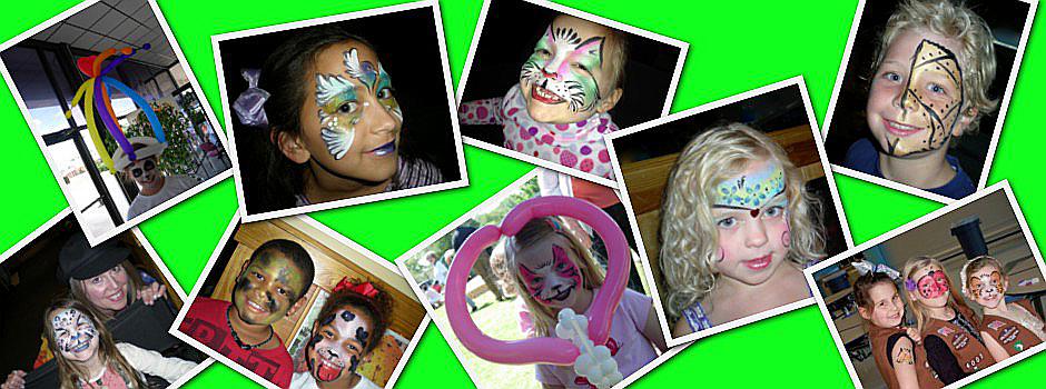 Images of Face Painting and Balloon Art